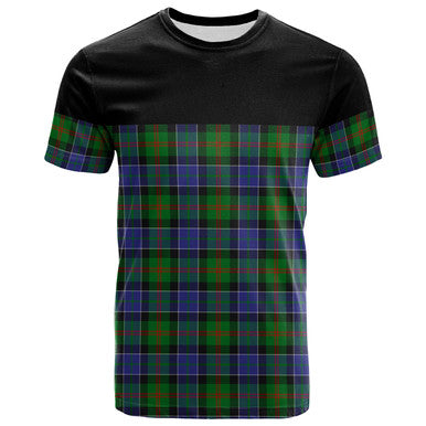 Scottish Paterson Clan Tartan T-Shirt Horizontal Style Front Side Tartan Plaid
