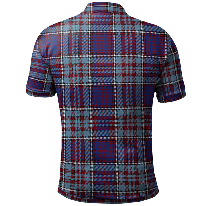 Scottish RCAF Clan Tartan Polo Shirt Back Side Tartan Plaid