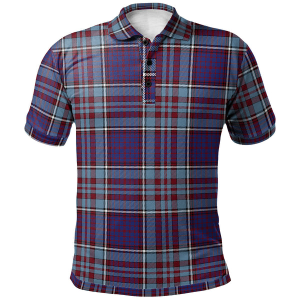 Scottish RCAF Clan Tartan Polo Shirt Front Side Tartan Plaid
