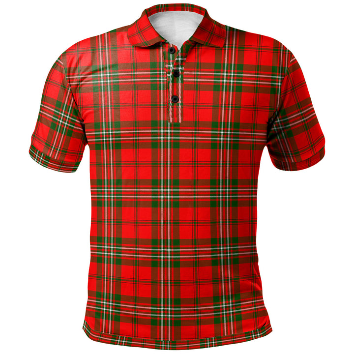 Scottish Scott Modern Clan Tartan Polo Shirt Front Side Tartan Plaid