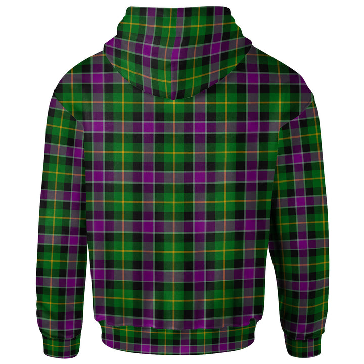 Scottish Selkirk Clan Tartan Hoodie Back Side Tartan Plaid