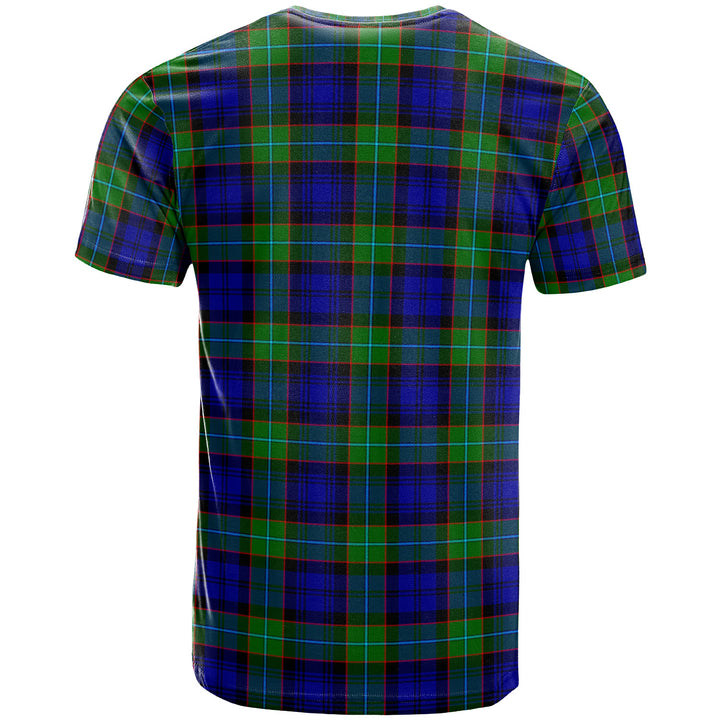 Scottish Sempill Modern Clan Tartan T-Shirt Back Side Tartan Plaid