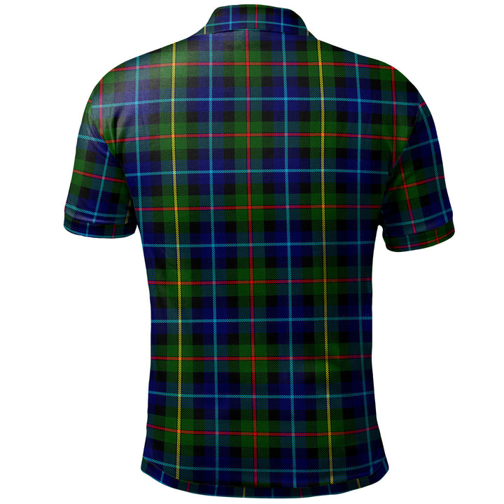 Scottish Smith Modern Clan Tartan Polo Shirt Back Side Tartan Plaid