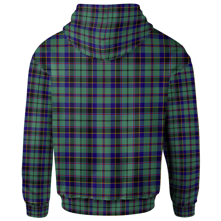 Scottish Stevenson Clan Tartan Hoodie Back Side Tartan Plaid
