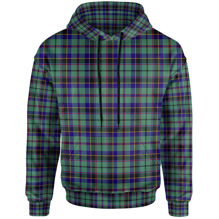 Scottish Stevenson Clan Tartan Hoodie Front Side Tartan Plaid