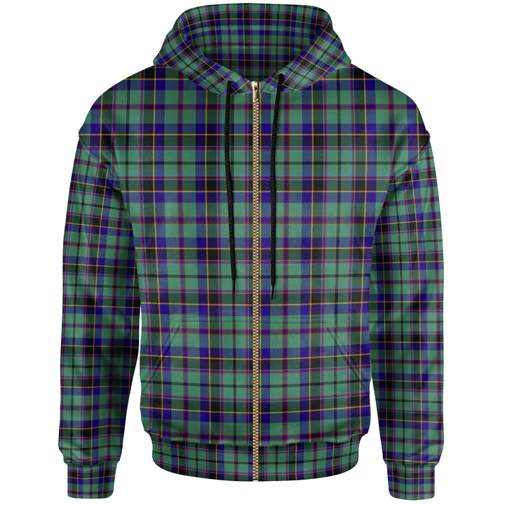 Scottish Stevenson Clan Tartan Hoodie Zip-up Tartan Plaid