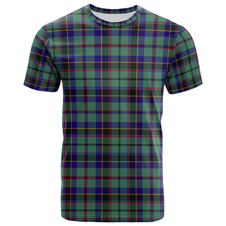 Scottish Stevenson Clan Tartan T-Shirt Front Side Tartan Plaid