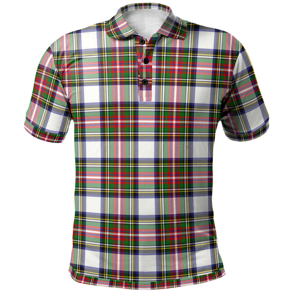 Scottish Stewart Dress Modern Clan Tartan Polo Shirt Front Side Tartan Plaid