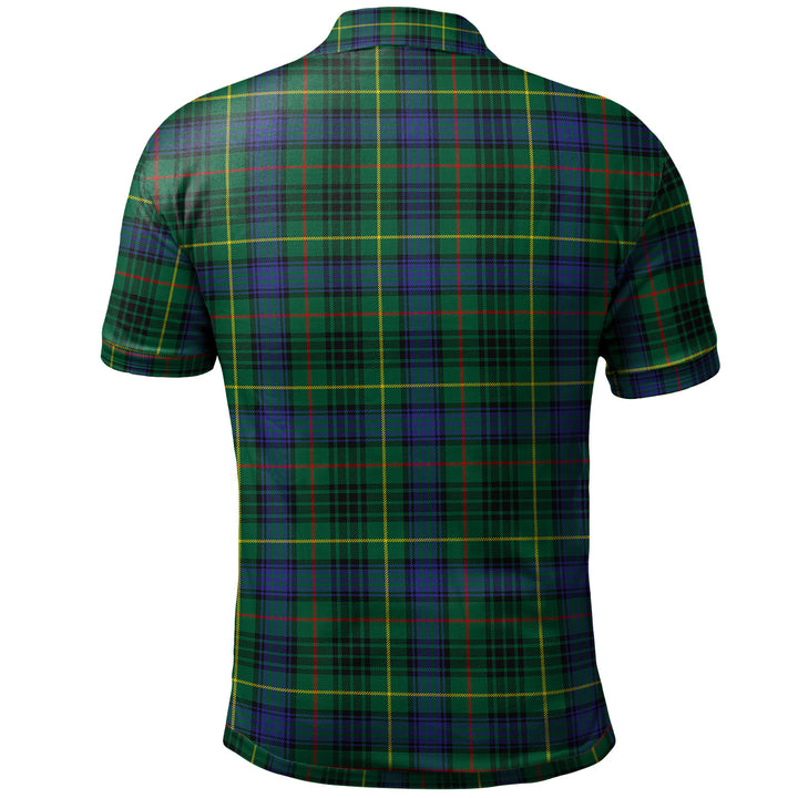 Scottish Stewart Hunting Modern Clan Tartan Polo Shirt Back Side Tartan Plaid