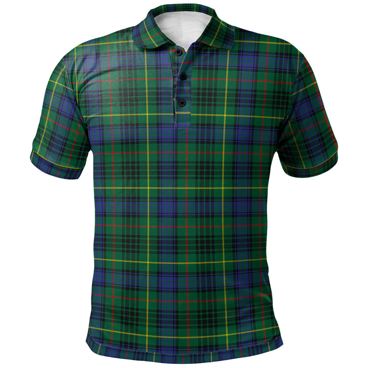 Scottish Stewart Hunting Modern Clan Tartan Polo Shirt Front Side Tartan Plaid