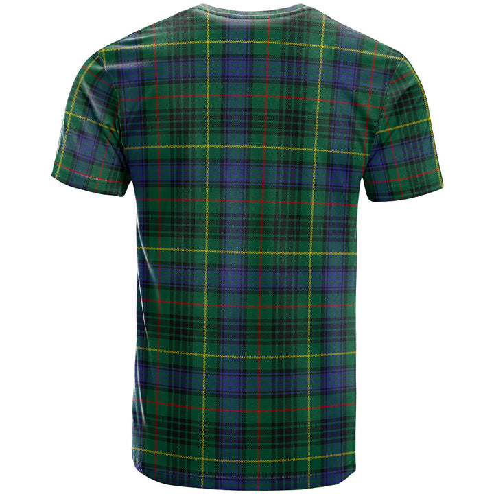 Scottish Stewart Hunting Modern Clan Tartan T-Shirt Back Side Tartan Plaid