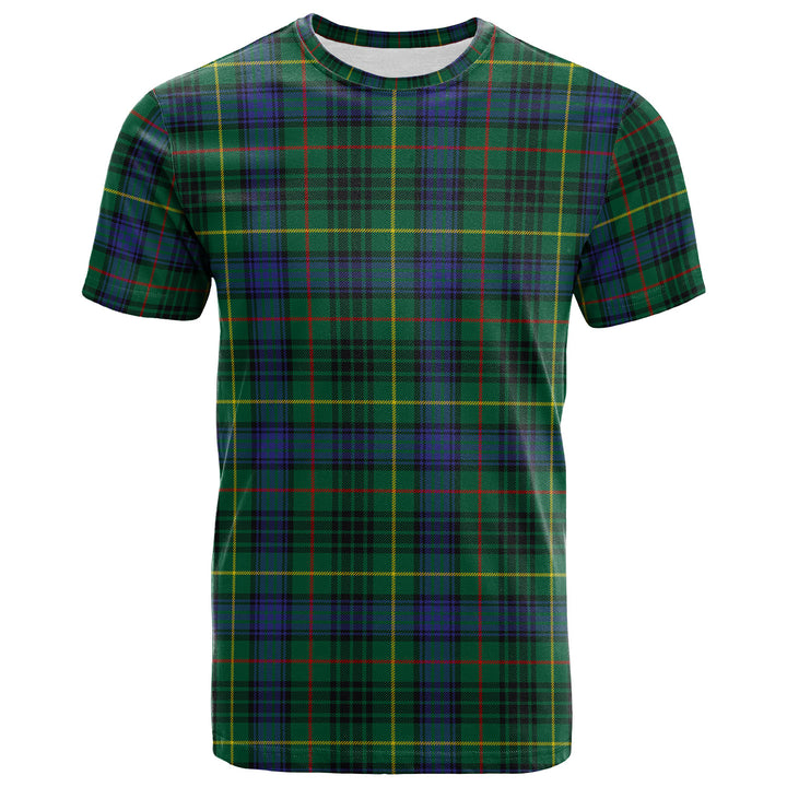 Scottish Stewart Hunting Modern Clan Tartan T-Shirt Front Side Tartan Plaid