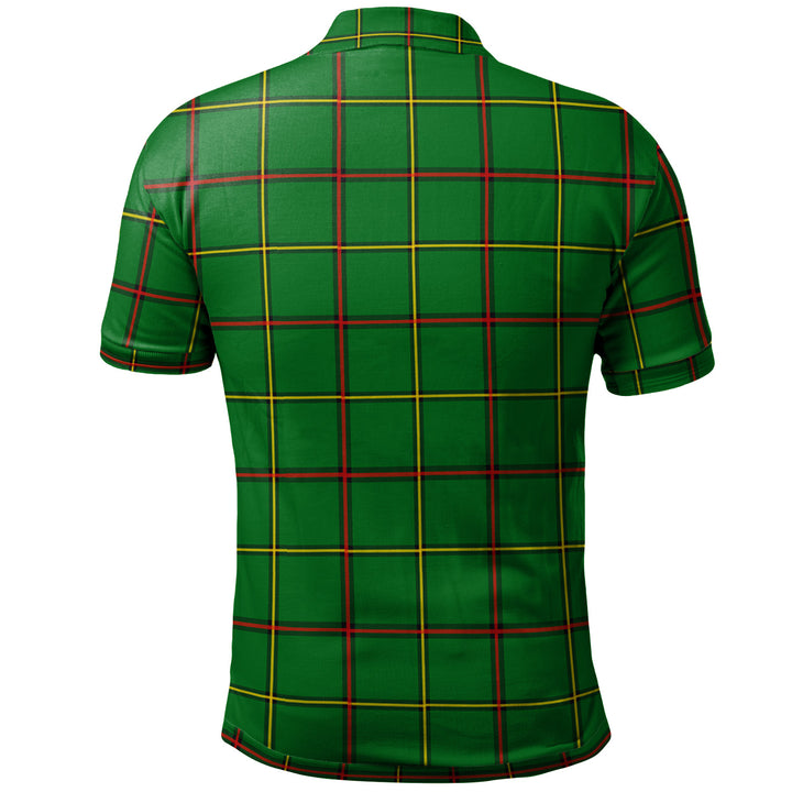 Scottish Tribe of Mar Clan Tartan Polo Shirt Back Side Tartan Plaid
