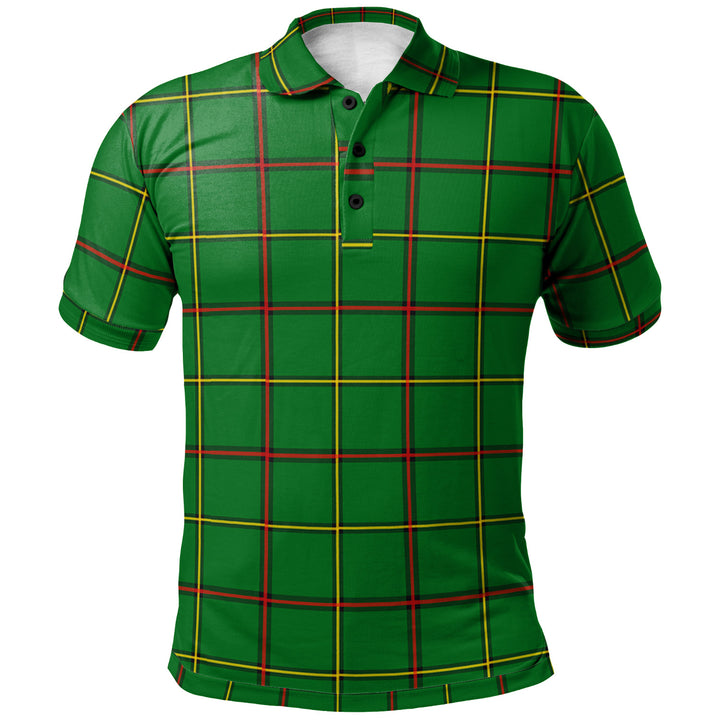 Scottish Tribe of Mar Clan Tartan Polo Shirt Front Side Tartan Plaid