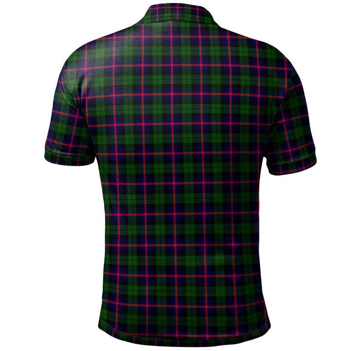 Scottish Urquhart Modern Clan Tartan Polo Shirt Back Side Tartan Plaid