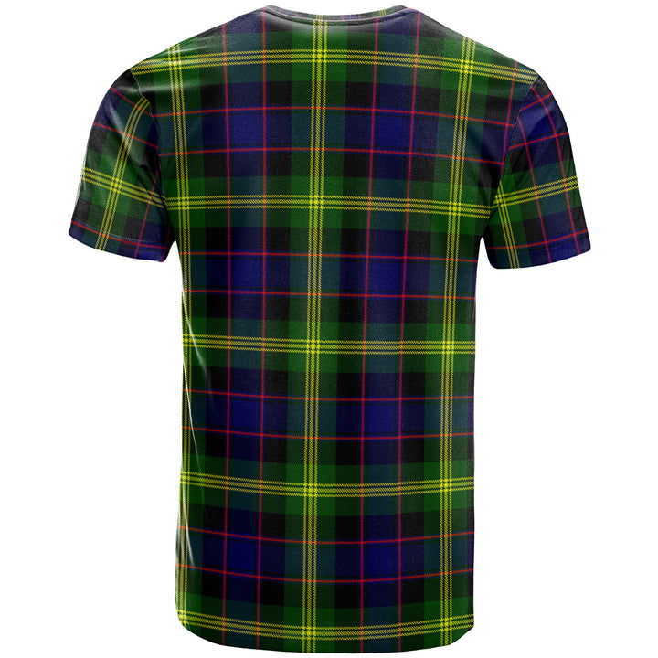 Scottish Watson Clan Crest Tartan T-Shirt Back Side Tartan Plaid