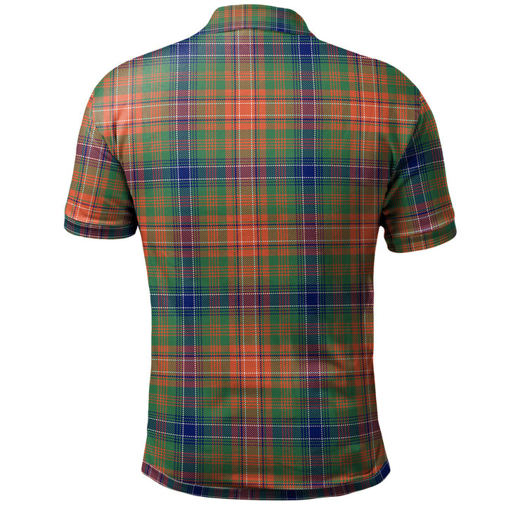 Scottish Wilson Ancient Clan Tartan Polo Shirt Back Side Tartan Plaid