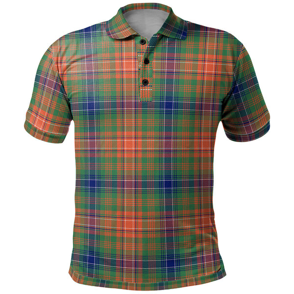 Scottish Wilson Ancient Clan Tartan Polo Shirt Front Side Tartan Plaid