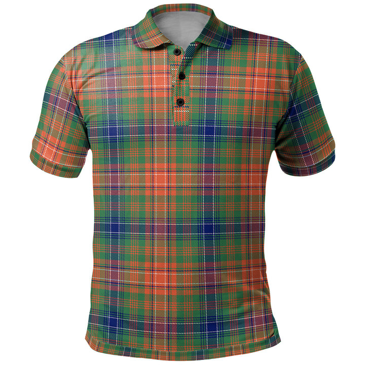 Scottish Wilson Ancient Clan Tartan Polo Shirt Front Side Tartan Plaid