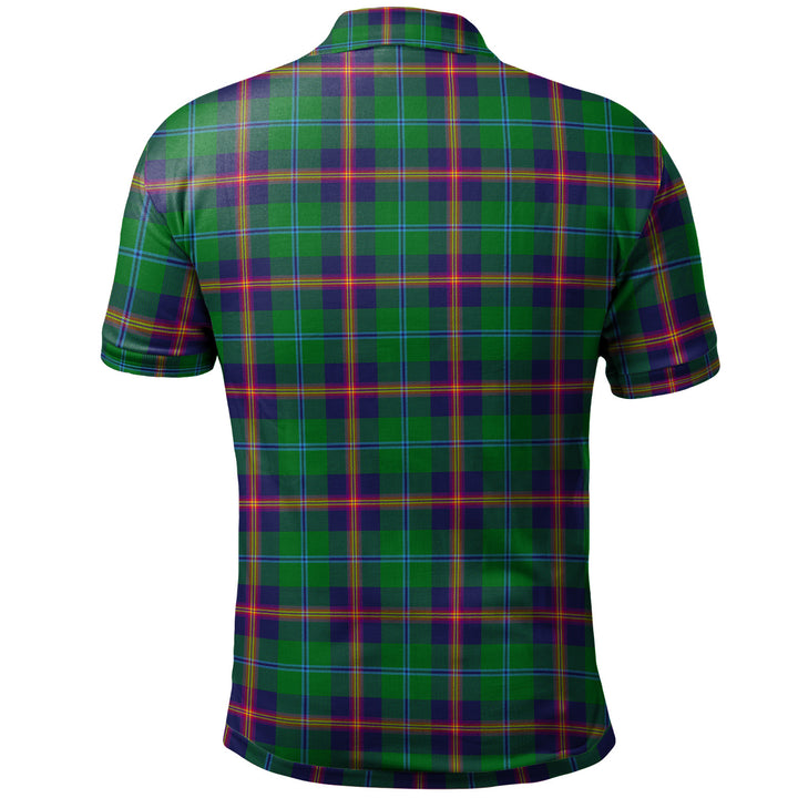 Scottish Young Modern Clan Tartan Polo Shirt Back Side Tartan Plaid