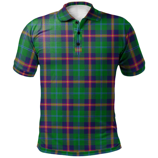 Scottish Young Modern Clan Tartan Polo Shirt Front Side Tartan Plaid