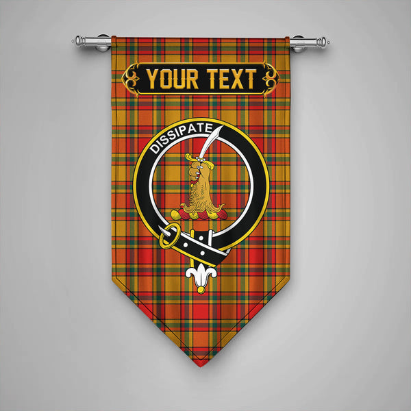 Scottish Scrimgeour of Glassary Modern Clan Crest Tartan Gonfalon Custom Personalized Tartan Plaid