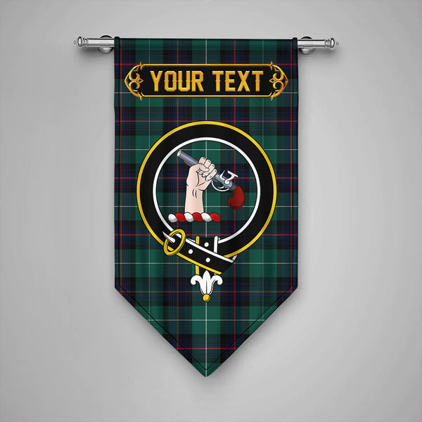 Scottish Semple Modern Clan Crest Tartan Gonfalon Custom Personalized Tartan Plaid