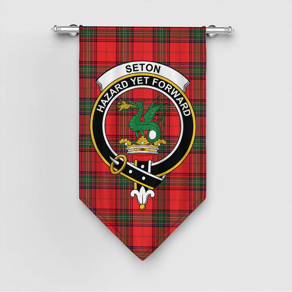 Scottish Seton Modern Clan Tartan Gonfalon Tartan Plaid