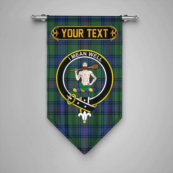 Scottish Shaw Modern Clan Crest Tartan Gonfalon Custom Personalized Tartan Plaid