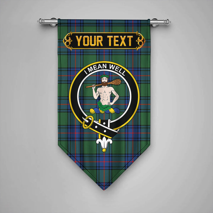 Scottish Shaw Modern Clan Crest Tartan Gonfalon Custom Personalized Tartan Plaid