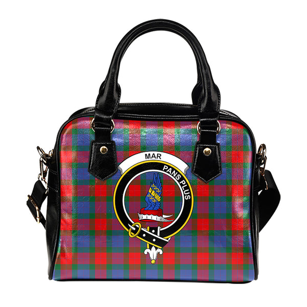 Scottish Mar Clan Crest Tartan Shoulder Handbag