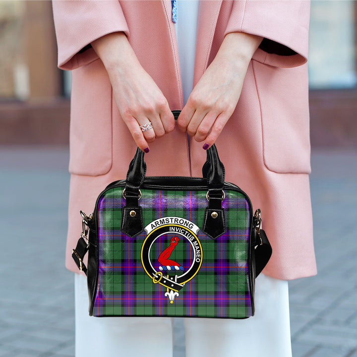 Scottish Armstrong Modern Clan Crest Tartan Shoulder Handbag Tartan Plaid 3
