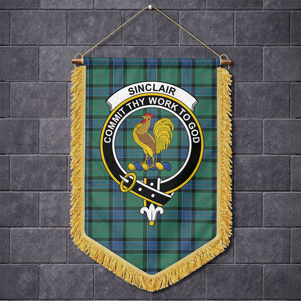 Scottish Sinclair Hunting Ancient Clan Badge Tartan Wall Hanging Banner ...