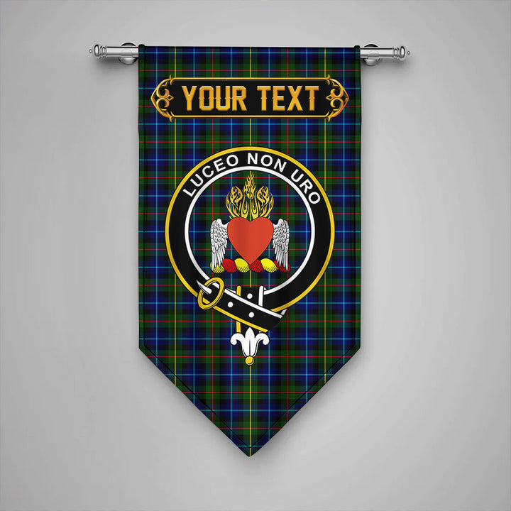 Scottish Smith Modern Clan Crest Tartan Gonfalon Custom Personalized Tartan Plaid