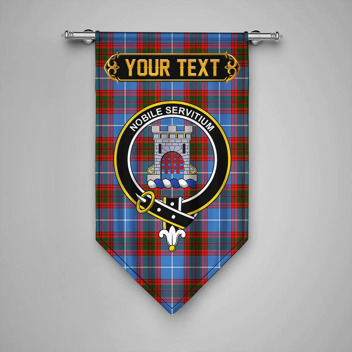 Scottish Spalding Clan Crest Tartan Gonfalon Custom Personalized Tartan Plaid