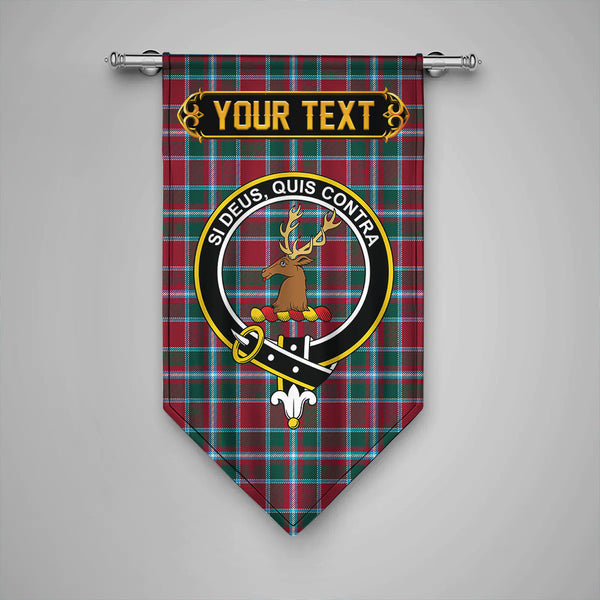 Scottish Spens Modern Clan Crest Tartan Gonfalon Custom Personalized Tartan Plaid