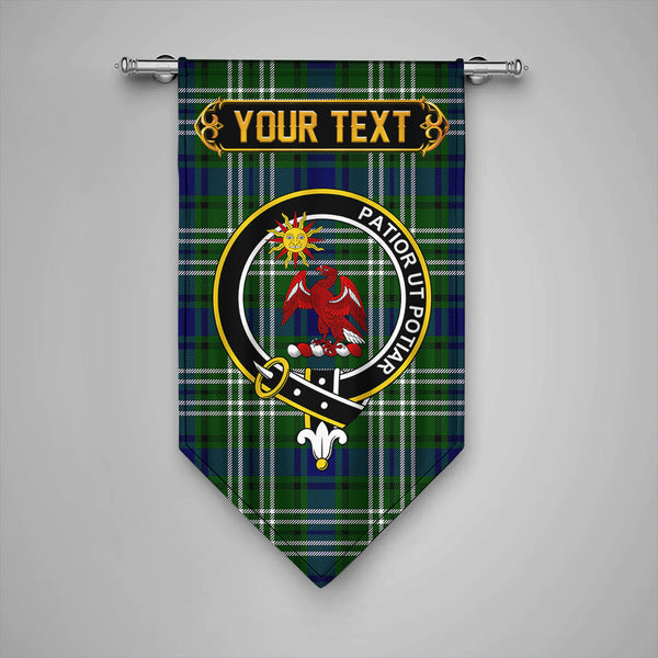 Scottish Spottiswood Clan Crest Tartan Gonfalon Custom Personalized Tartan Plaid