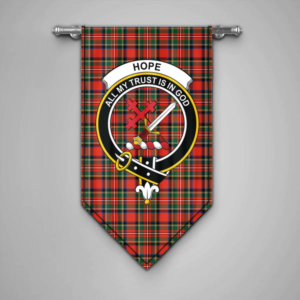 Scottish Stewart (High Stewards) Clan Tartan Gonfalon (Hope Custom)
