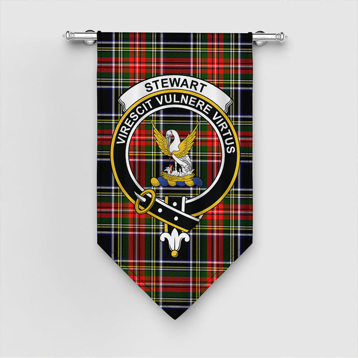 Scottish Stewart Black Clan Tartan Gonfalon Tartan Plaid