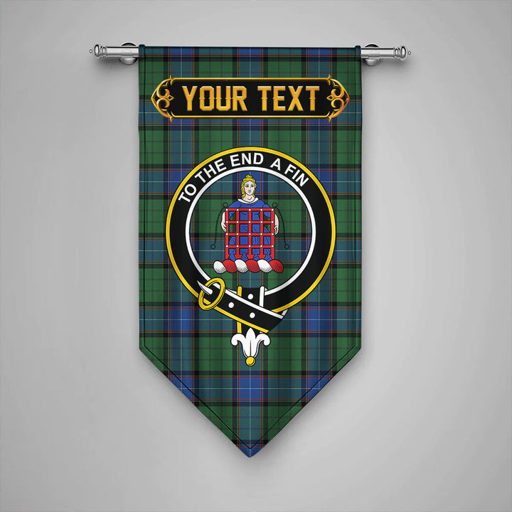 Scottish Storrie Modern Clan Crest Tartan Gonfalon Custom Personalized Tartan Plaid