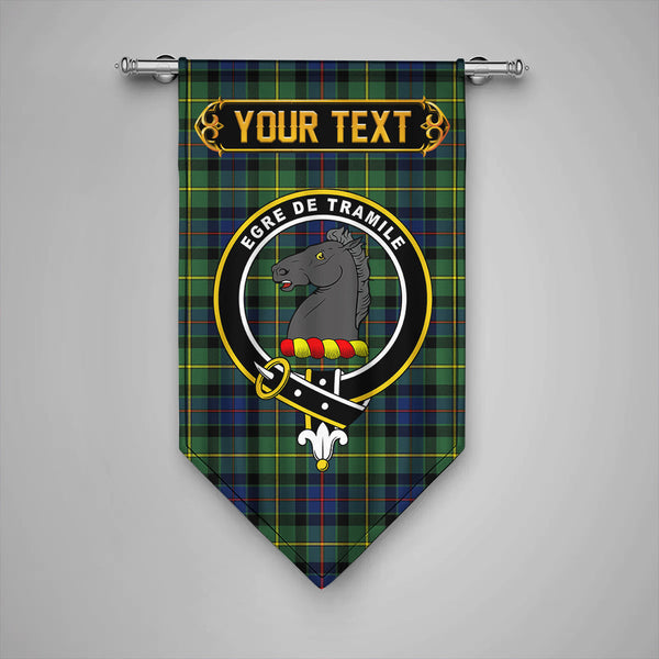 Scottish Tait Modern Clan Crest Tartan Gonfalon Custom Personalized Tartan Plaid