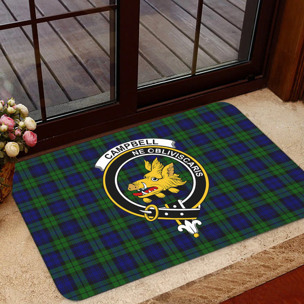 Scottish Campbell of Breadalbane Clan Crest Tartan Door Mat