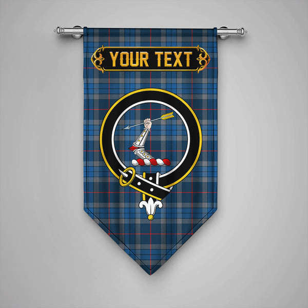 Scottish Thorburn (Thurburn) Modern Clan Crest Tartan Gonfalon Custom Personalized Tartan Plaid