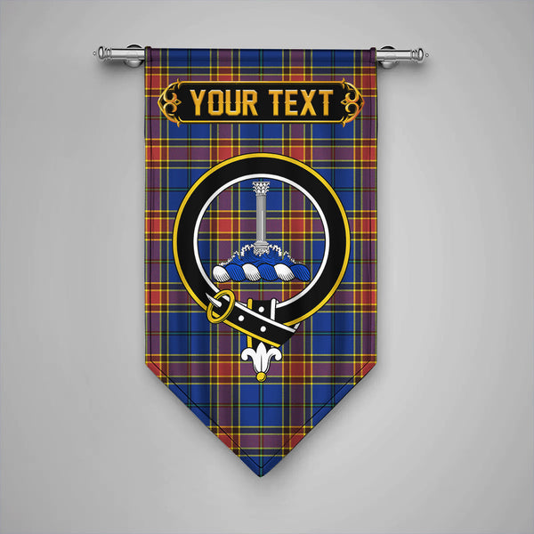 Scottish Traill (Trayle) Modern Clan Crest Tartan Gonfalon Custom Personalized Tartan Plaid
