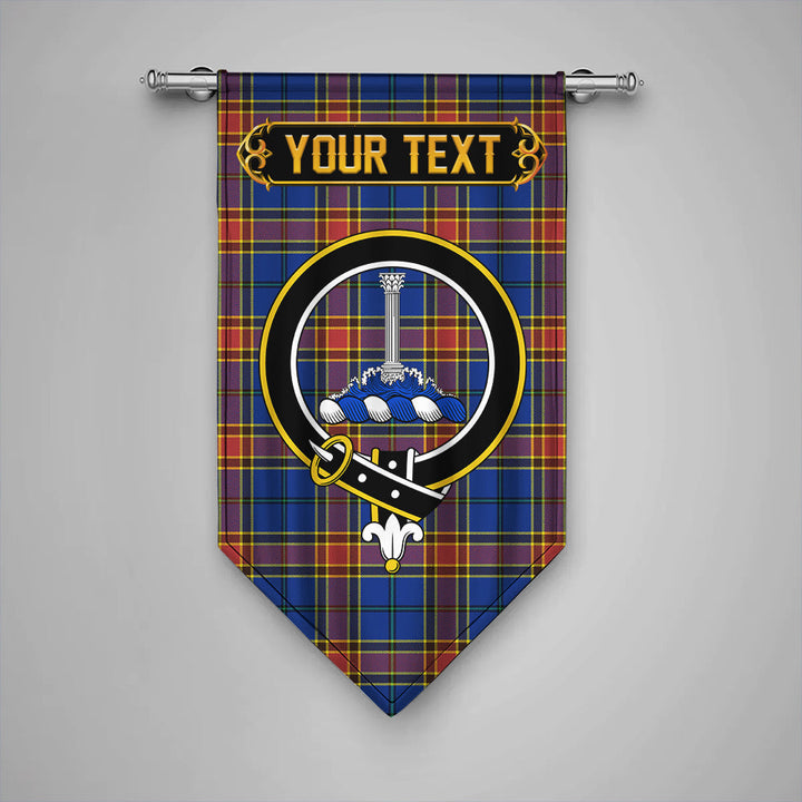Scottish Traill (Trayle) Modern Clan Crest Tartan Gonfalon Custom Personalized Tartan Plaid