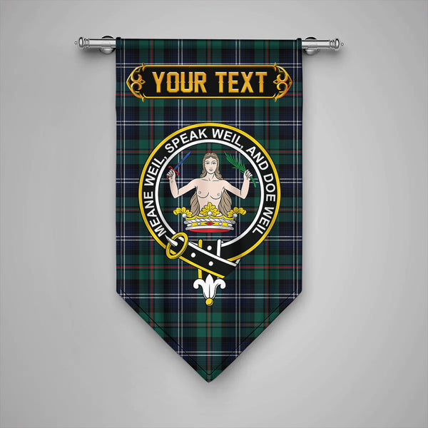 Scottish Urquhart Modern Clan Crest Tartan Gonfalon Custom Personalized Tartan Plaid