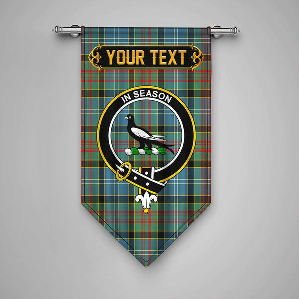 Scottish Walkinshaw Clan Crest Tartan Gonfalon Custom Personalized Tartan Plaid
