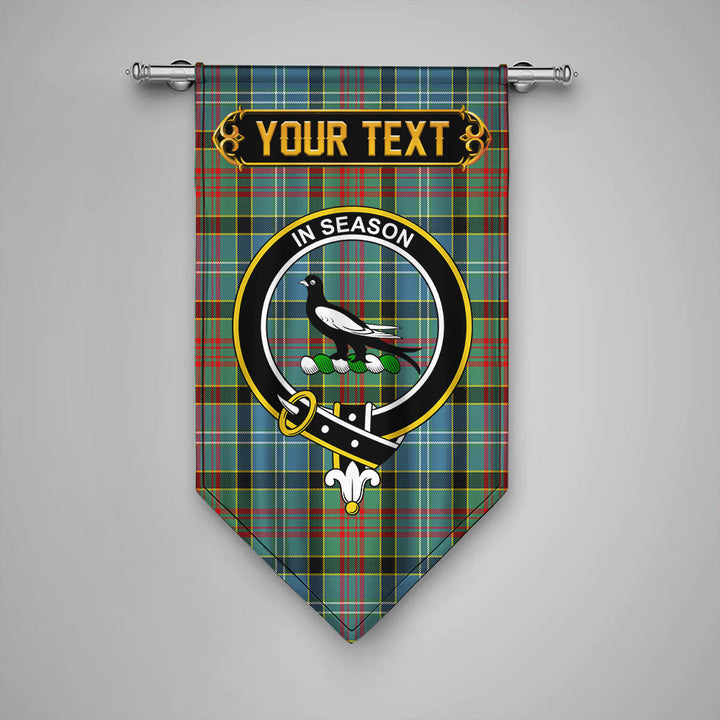 Scottish Walkinshaw Clan Crest Tartan Gonfalon Custom Personalized Tartan Plaid