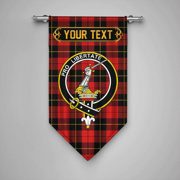 Scottish Wallace (Wallas) Modern Clan Crest Tartan Gonfalon Custom Personalized Tartan Plaid