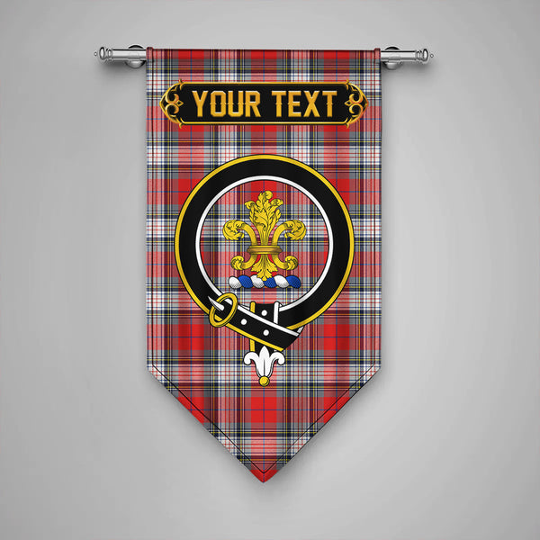 Scottish Warden Modern Clan Crest Tartan Gonfalon Custom Personalized Tartan Plaid